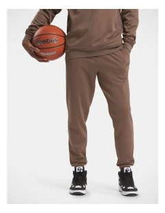 Reebok Hoopwear Pant In Utility Brown