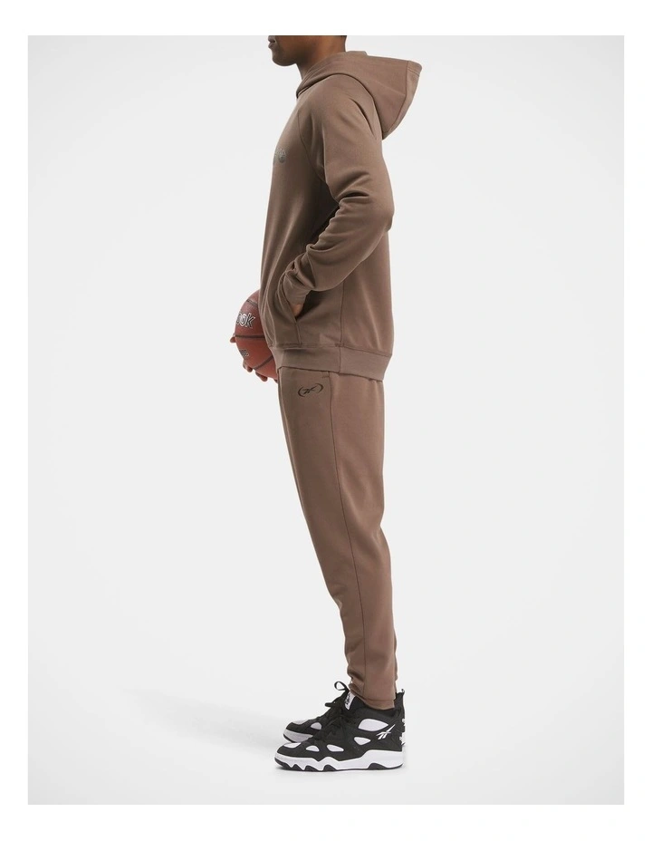 Reebok Hoopwear Pant In Utility Brown image 3