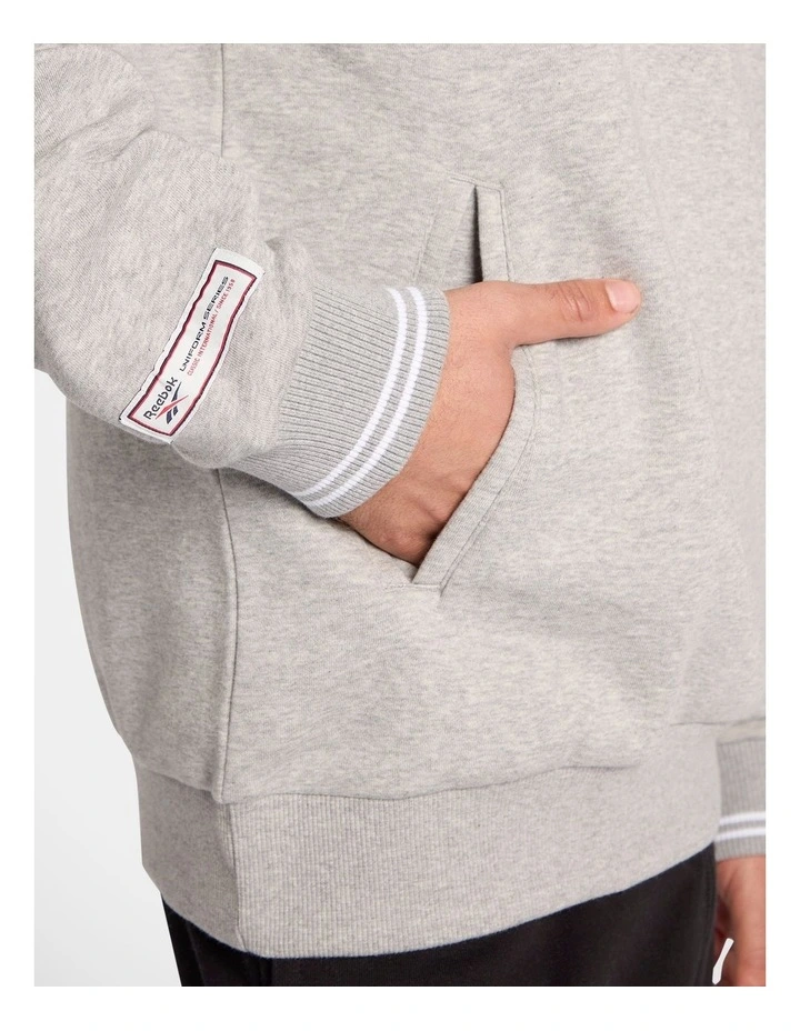 Cl Uniform Hoodie in Med Grey Heather/Med Grey image 6