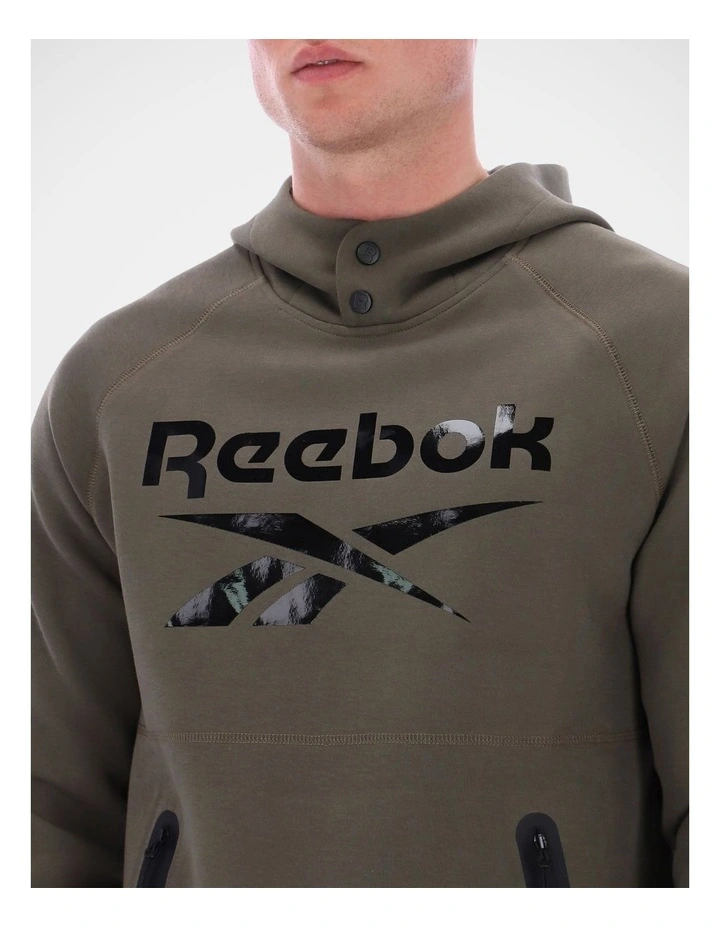 Overhead Hoody Fleece in Army Green image 2