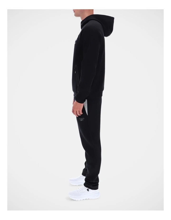 Overhead Hoody Fleece in Black image 3