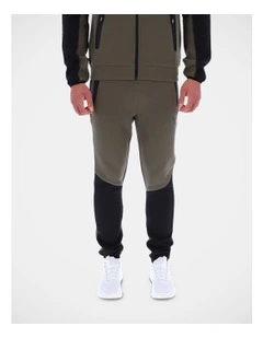 Panel Jogger in Army Green/Black