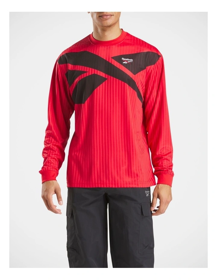 RI Cross Check Longsleeve Jersey in Vector Red image 1