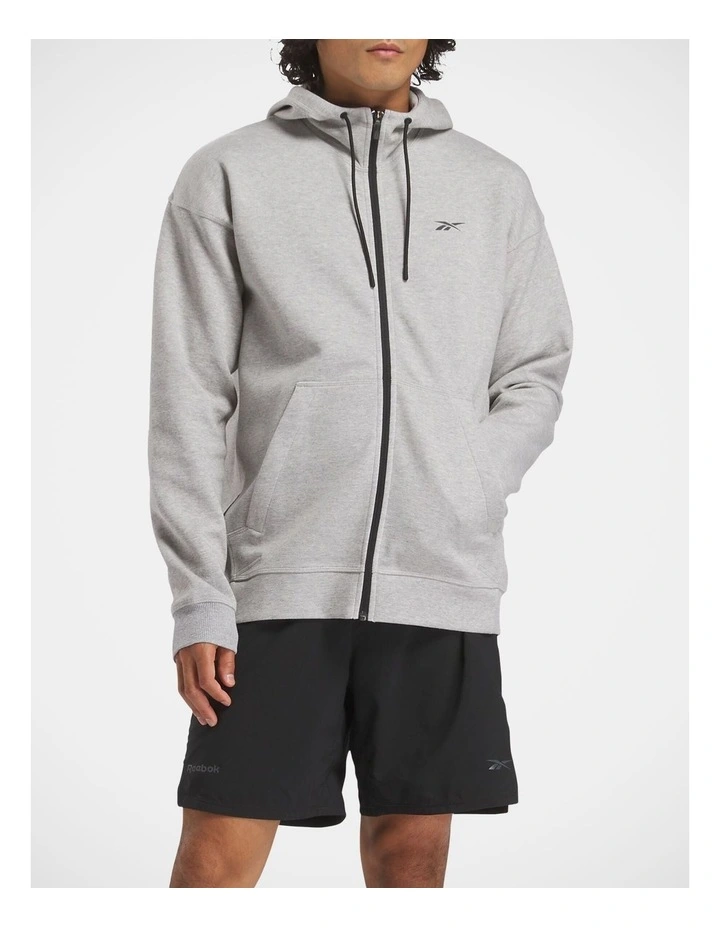 Athlete Full Zip In Medium Grey Heather image 1