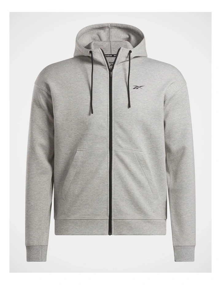 Athlete Full Zip In Medium Grey Heather image 4