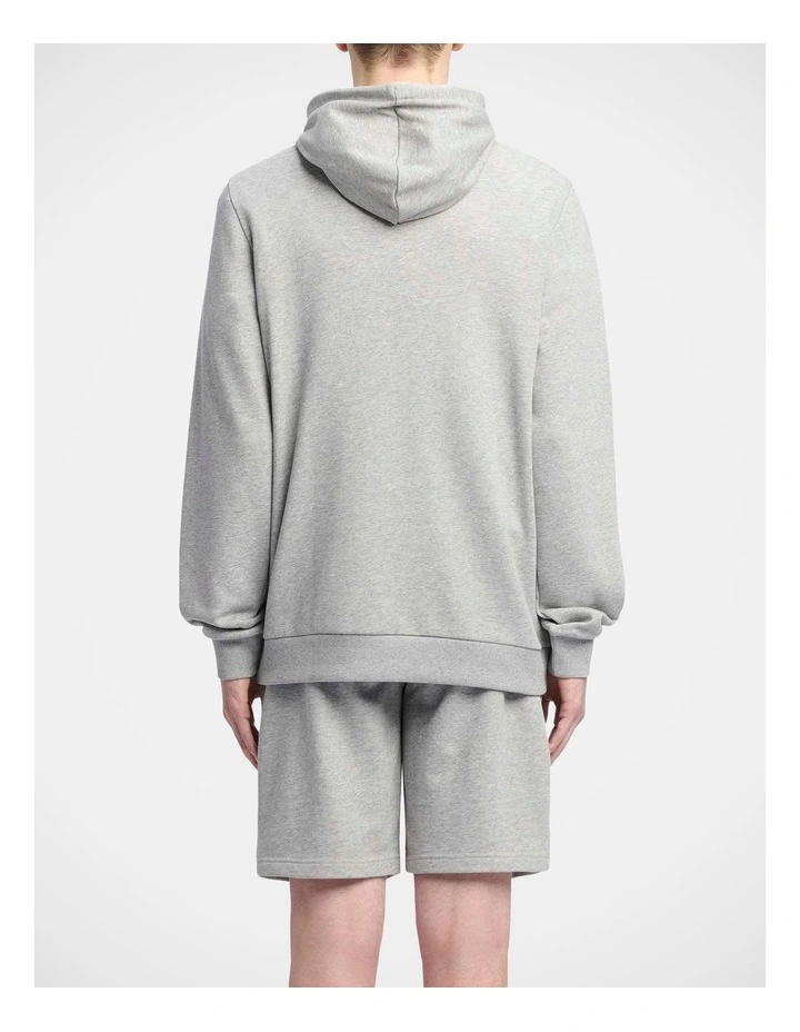 Ri Left Chest Logo Hood Sweatshirts in Grey image 2
