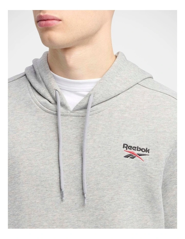 Ri Left Chest Logo Hood Sweatshirts in Grey image 4