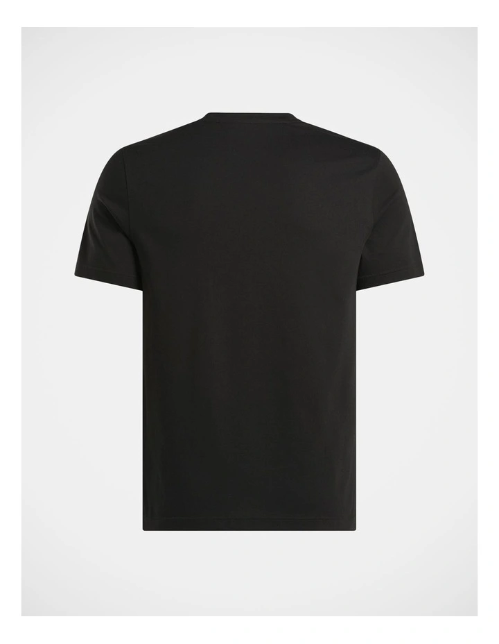 Stacked Logo T-Shirt In Black/White/Vector Red image 7