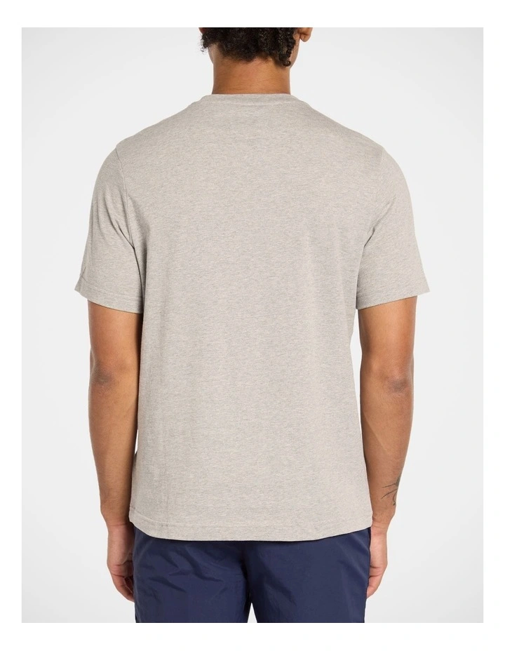 Stacked Logo T-Shirt In Mgreyh/Vectornavy/Vectorred image 4