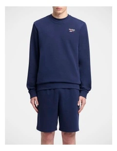 Ri Left Chest Logo Crew In Vector Navy