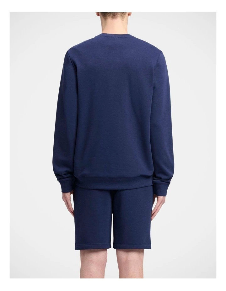 Ri Left Chest Logo Crew In Vector Navy image 2