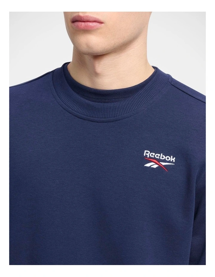 Ri Left Chest Logo Crew In Vector Navy image 4