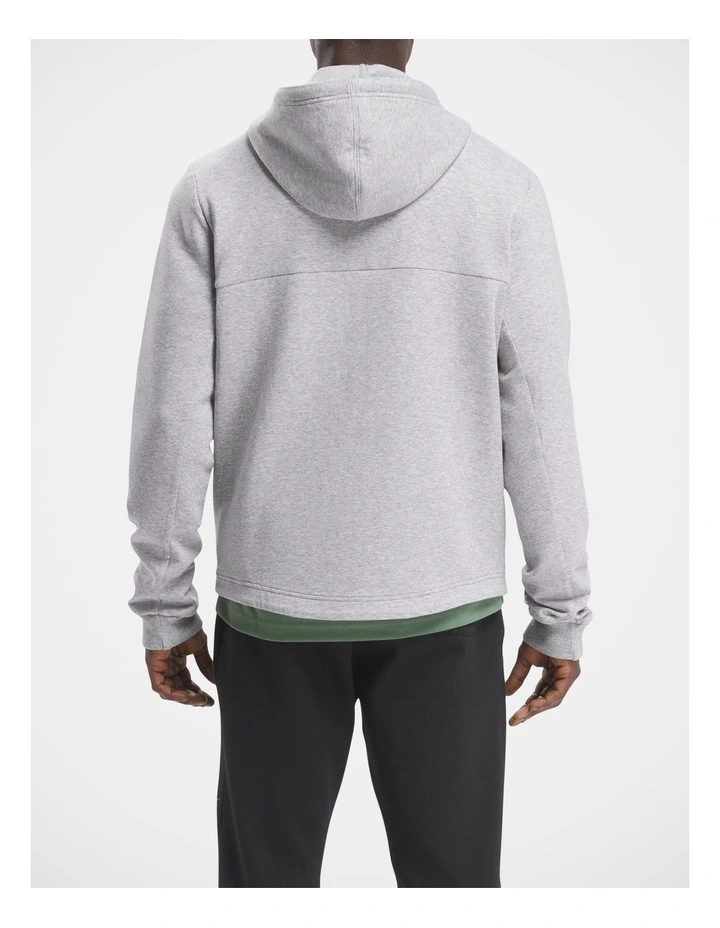 Active Ess Db Fz Hoodie In Medium Grey Heather image 2