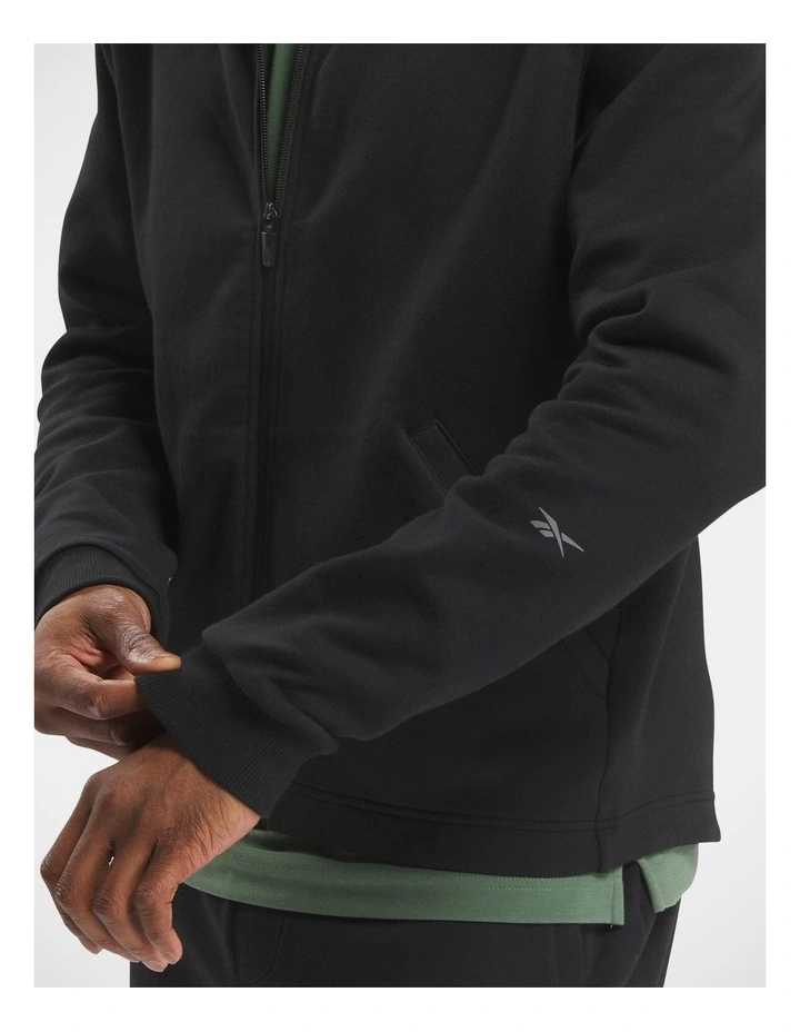Active Essential Db Fz Hoodie In Black image 4