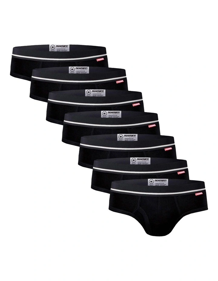 Bamboo Briefs 7 Pack in Kuro image 1