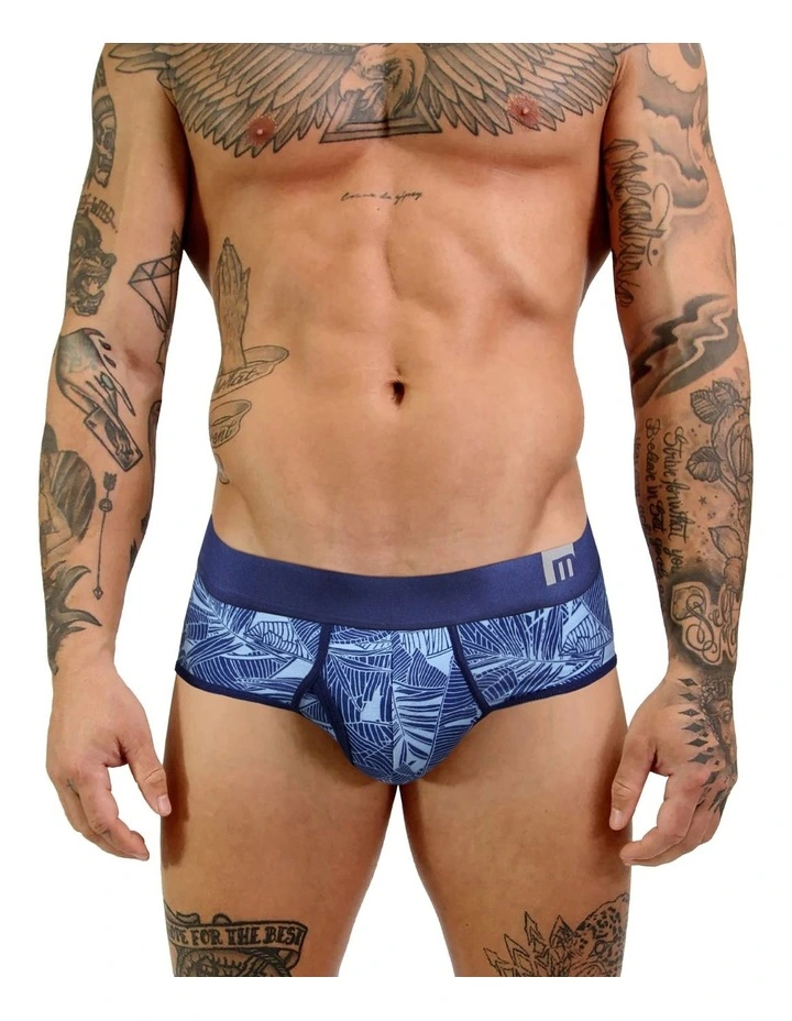 Bamboo Briefs 3 Pack in Azul image 2