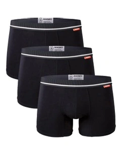 Bamboo Trunks 3 Pack in Raven