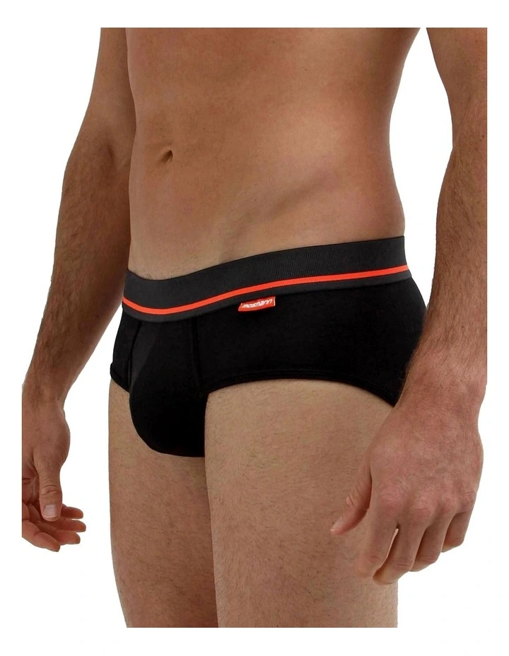 Bamboo Underwear Brief in Black image 2