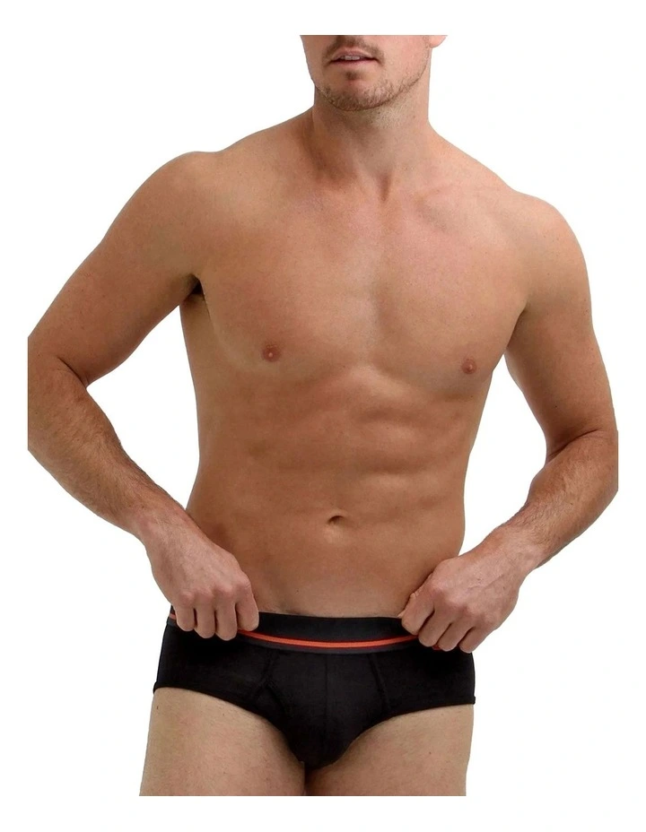 Bamboo Underwear Brief in Black image 4