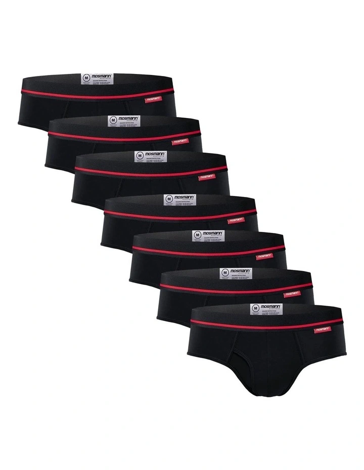 Bambo Briefs 7-pack in Black image 1