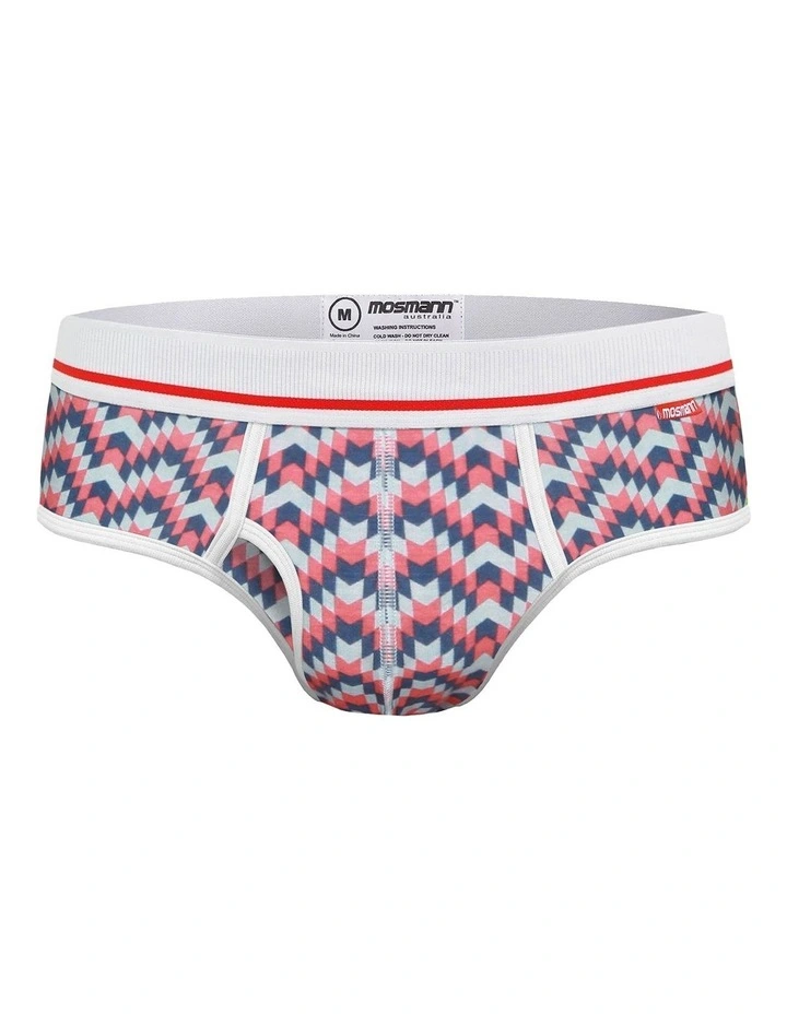 Mens Bamboo Brief in Multi image 1