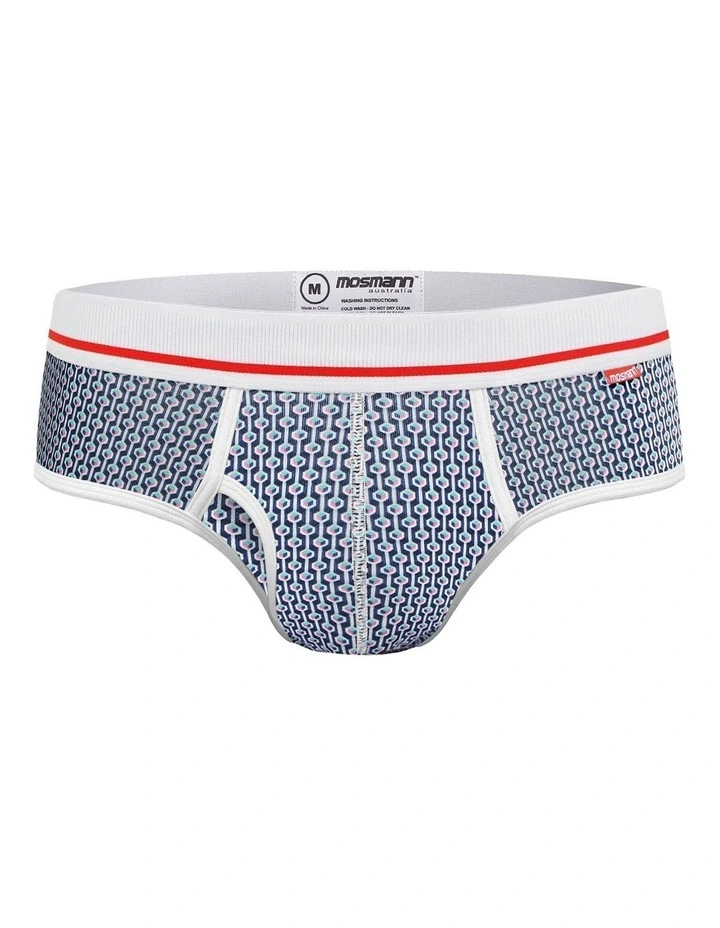 Mens Bamboo Brief in Blue image 1