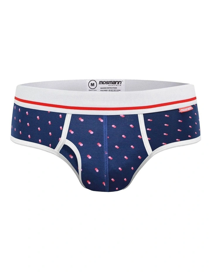 Mens Bamboo Brief in Blue image 1