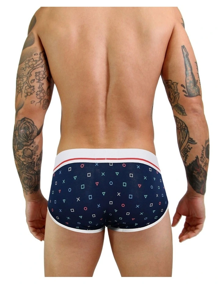 Mens Bamboo Brief in Blue image 3