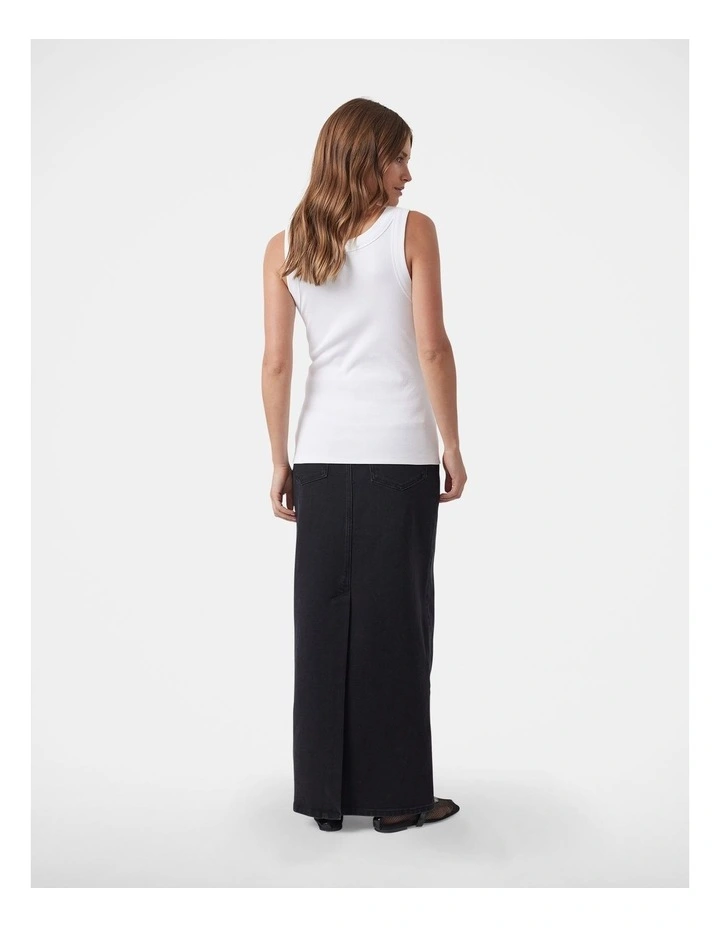 Rosalie Scoop Neck Tank in White image 2