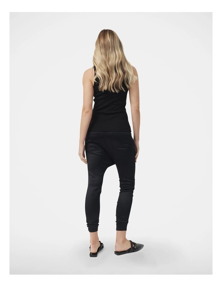 Rosalie Rib Tank in Black image 2