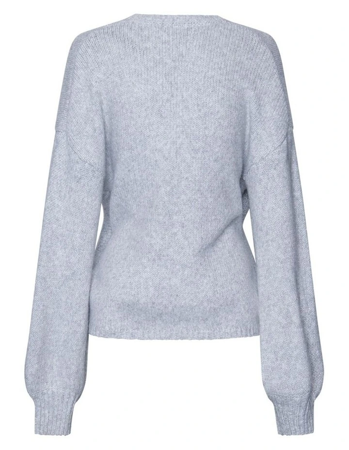 Estelle Metallic Jumper in Silver image 4