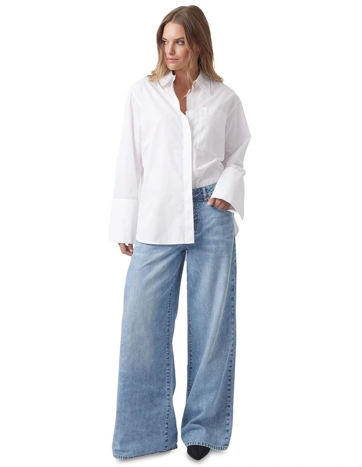 Alice Cotton Shirt in White image 1