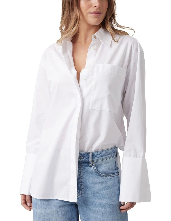 Alice Cotton Shirt in White image 2