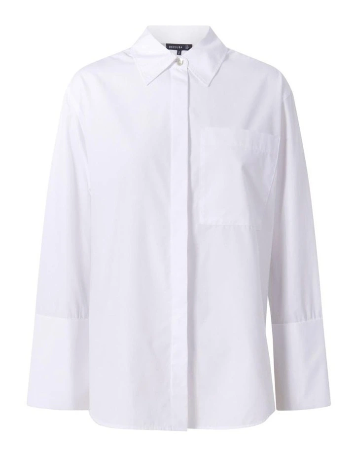 Alice Cotton Shirt in White image 4