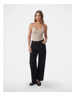 Seamless Thin Strap Tank in Oyster