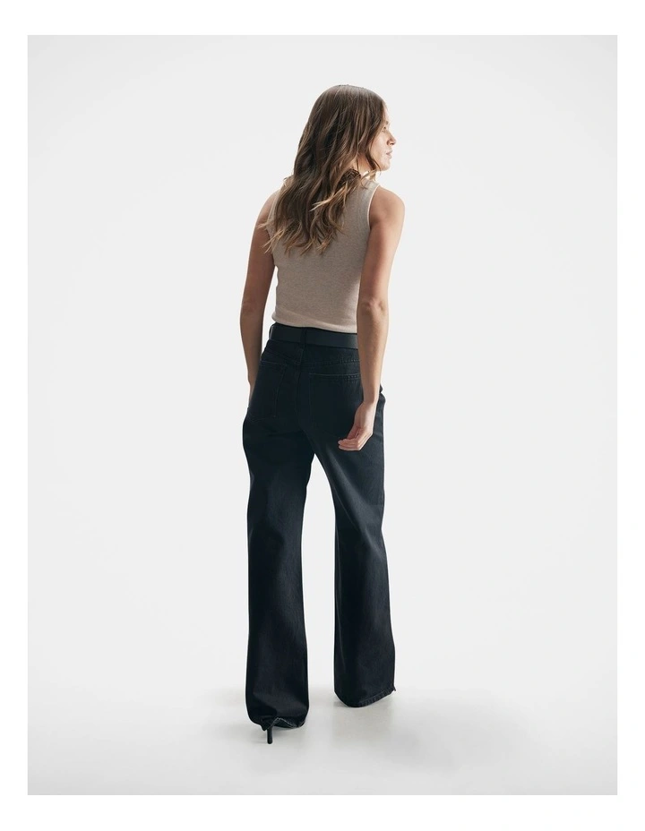 Rosalie Rib Tank in Coconut Marle image 2