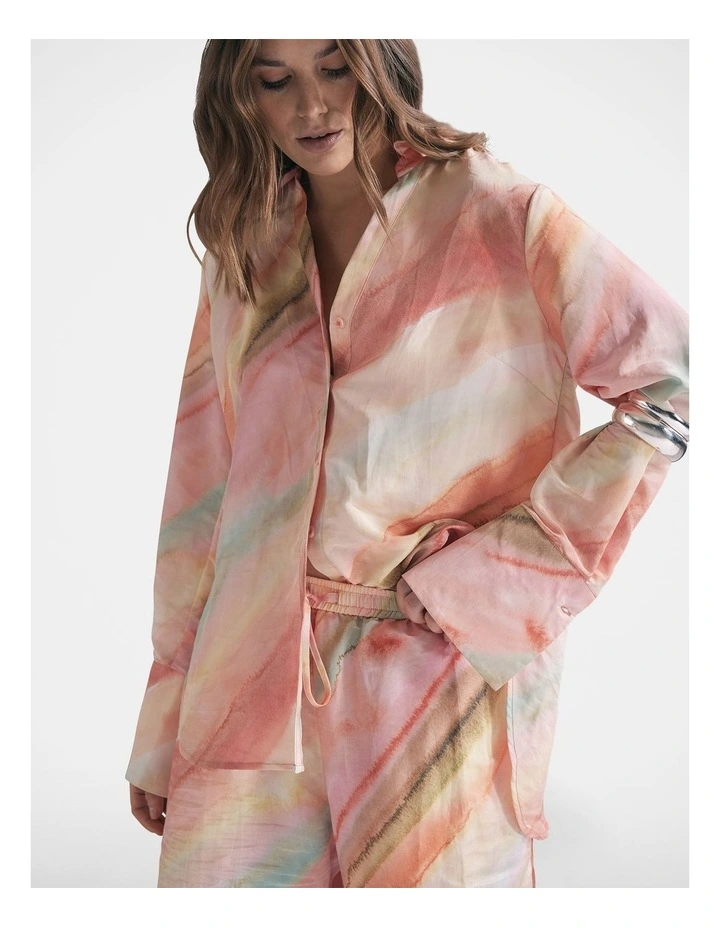 Clover Textured Shirt in Multi image 3