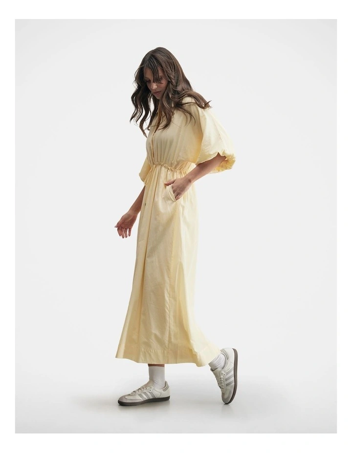 Bridget Cotton Shirt Dress in Buttercup image 1
