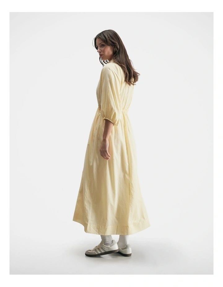Bridget Cotton Shirt Dress in Buttercup image 2