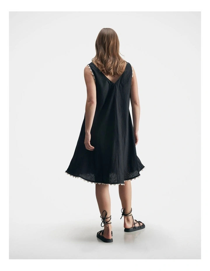Ellie Mini Dress in Black image 2