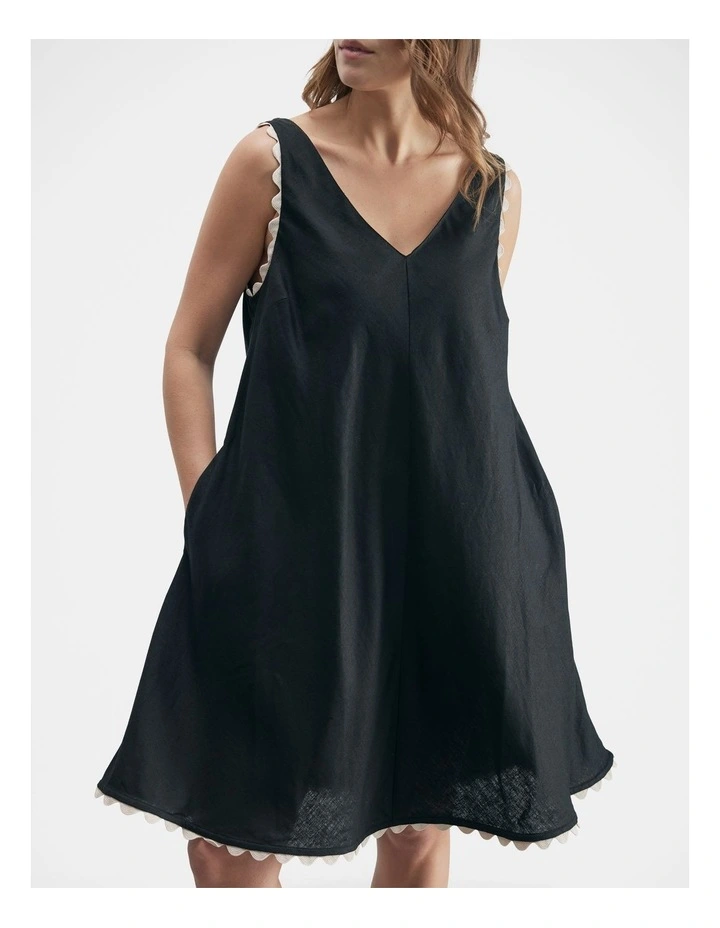 Ellie Mini Dress in Black image 3