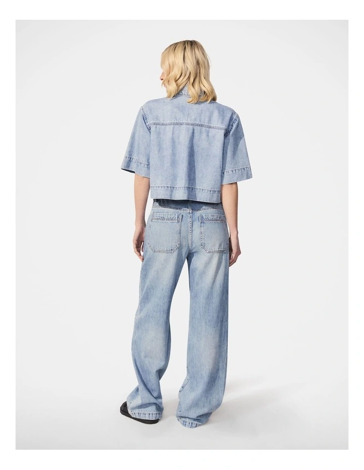 D-Luxe Denim Shirt in Blue image 2