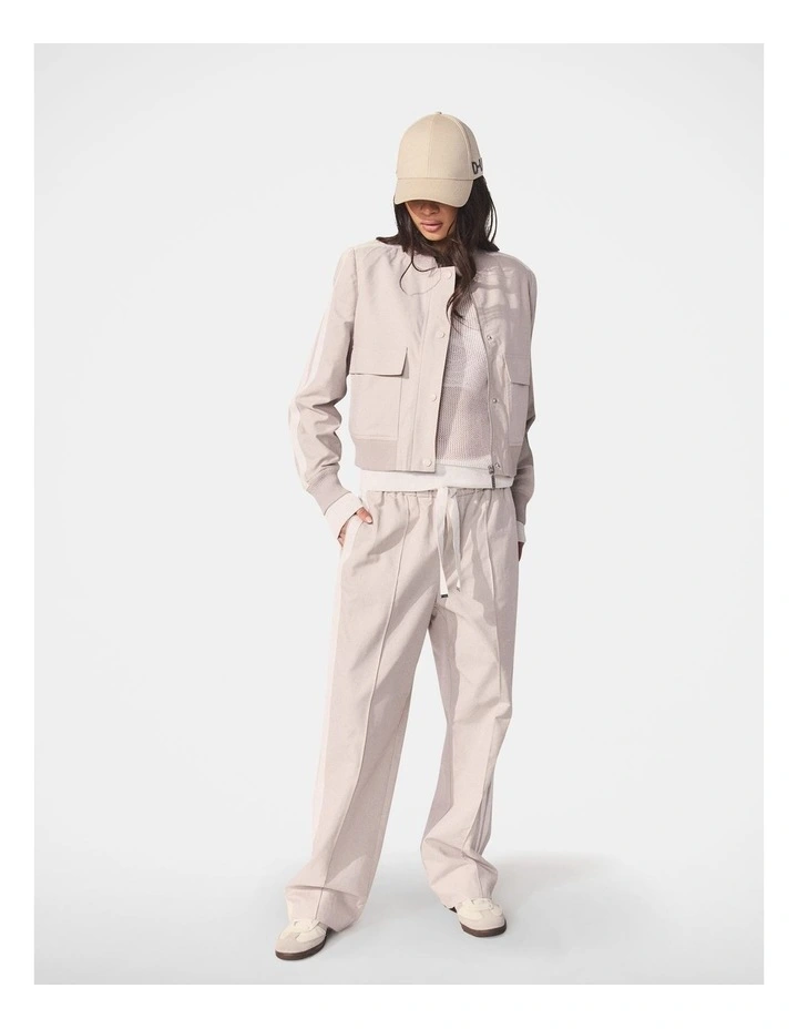 D-Luxe Grosgrain Twill Pant in Shell/Ivory image 1