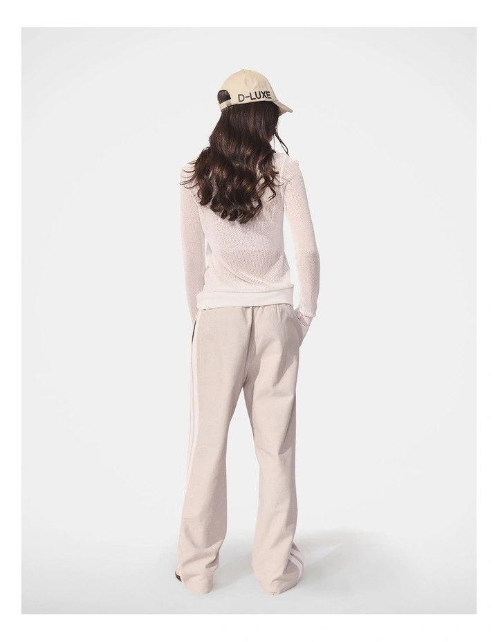 D-Luxe Grosgrain Twill Pant in Shell/Ivory image 2