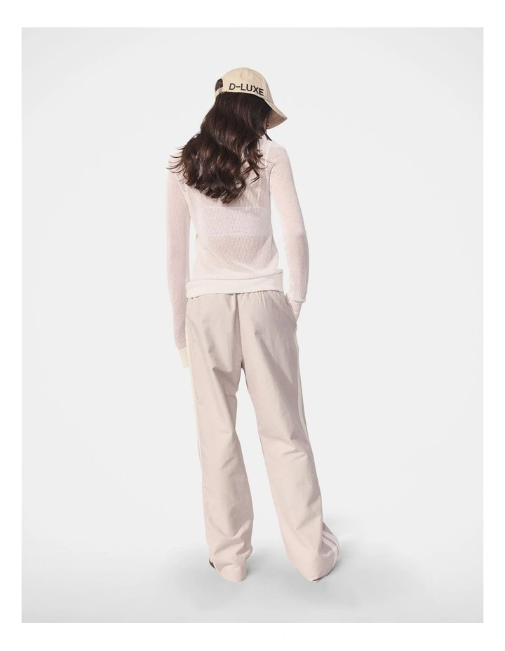 Long Sleeve Knit Top in Cream image 2