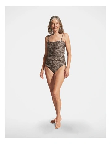 Matte Ruched One Piece in Multi