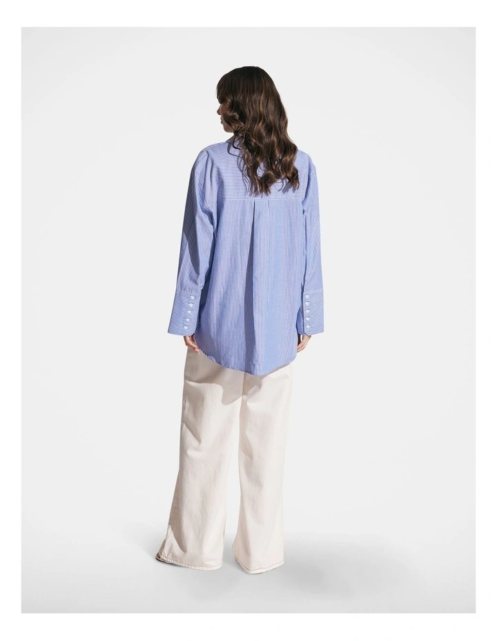 Stella Oversized Shirt in Blue image 2