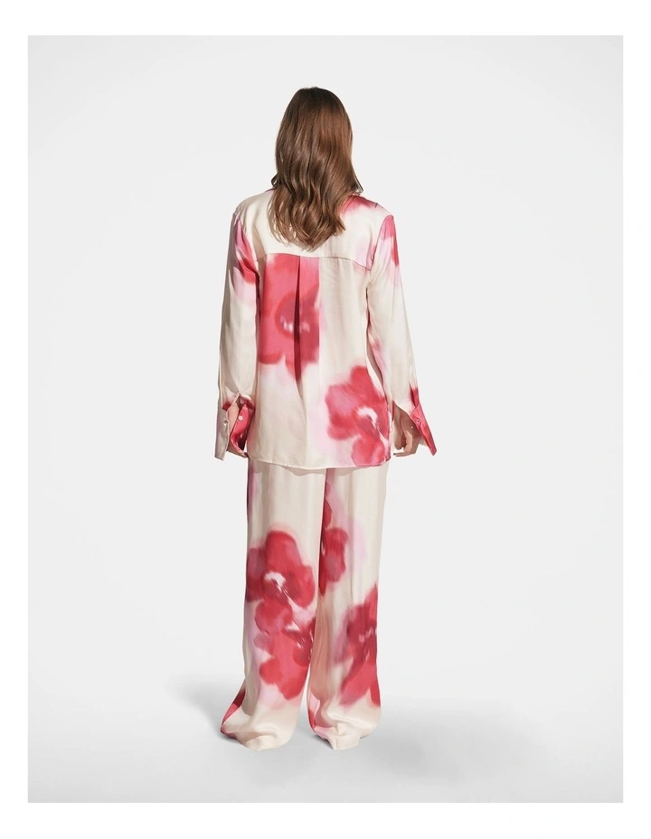 Millie Satin Shirt in Multi image 2