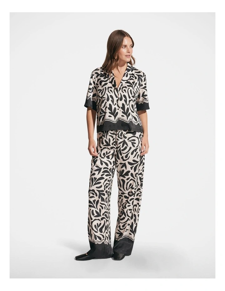 Jen Crop Shirt in Multi image 1