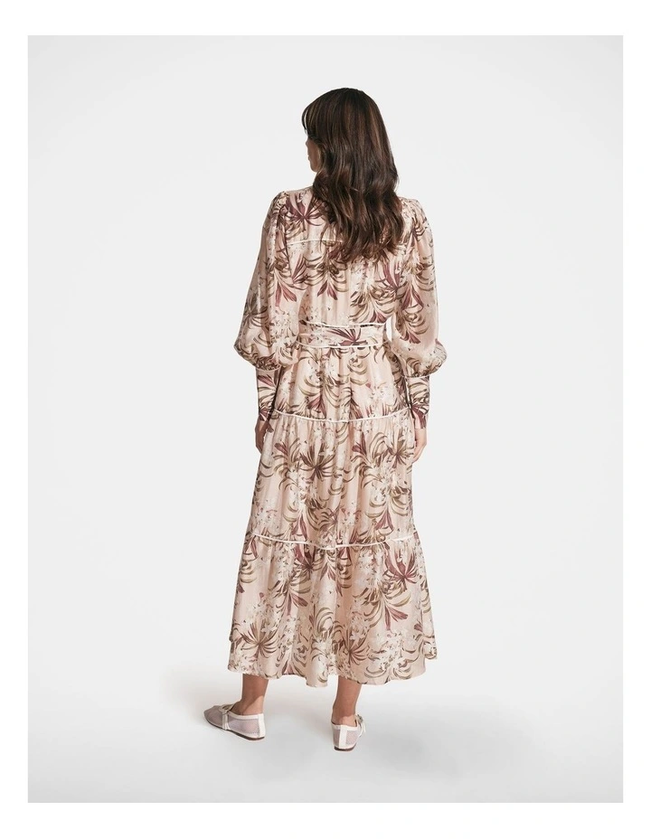 Rochelle Tiered Maxi Dress in Summer Orchid image 2